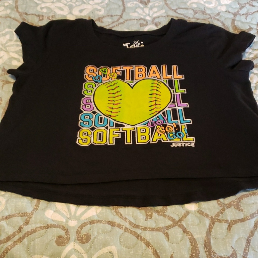 Girls SZ 12 Short Sleeve Crop Shirt